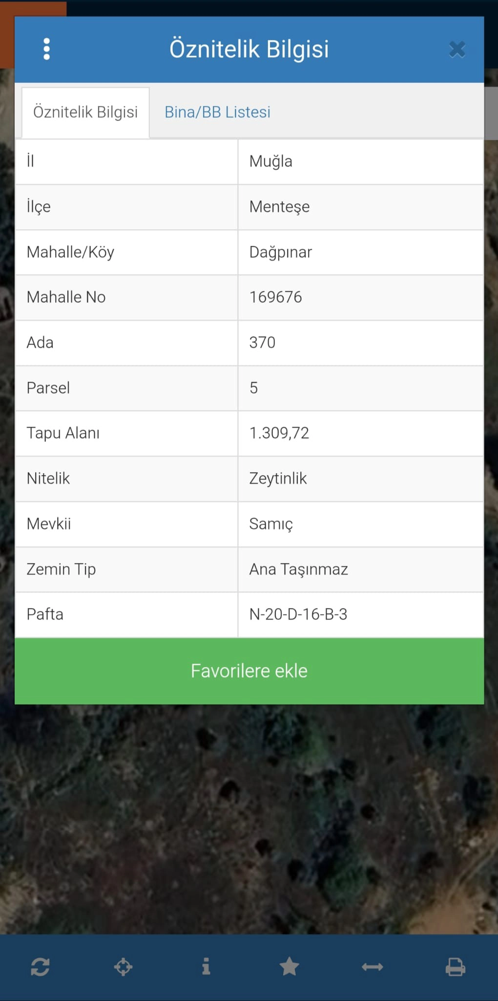  MUĞLA MENTEŞE DAĞPINAR MAHALLESİ 1309 M2 SATILIK ZEYTİNLİK!